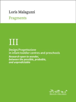 cover image of Design/Progettazione in infant-toddler centres and preschools
